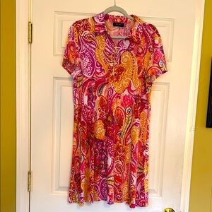 Vibrant Paisley Dress